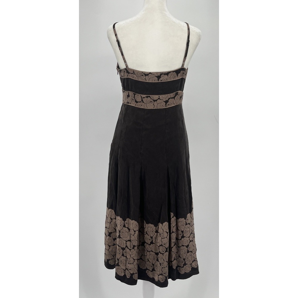 Ted Baker Silk Midi Dress Floral Romantic Empire Waist Wedding Guest Size 2 - Picture 3 of 11